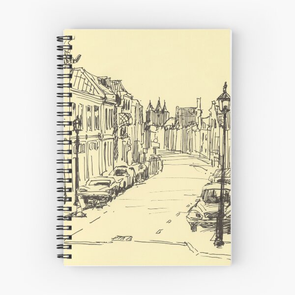 Item preview, Sketch of a Haarlem street in the Netherlands designed and sold by Moolversin.