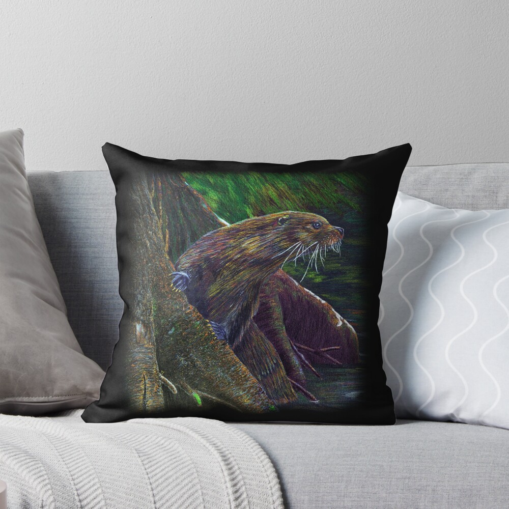 Item preview, Throw Pillow designed and sold by TJDraws.