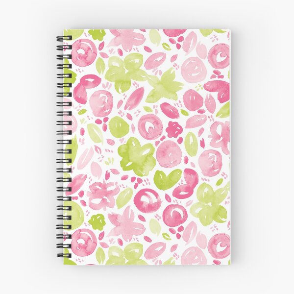 Artikelvorschau, Blumenmuster # 5 | Pink und Grün entworfen und verkauft von RebeccaFlaherty.