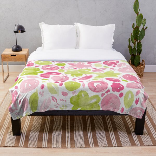 Item preview, Floral Pattern #5 | Pink and Green designed and sold by RebeccaFlaherty.