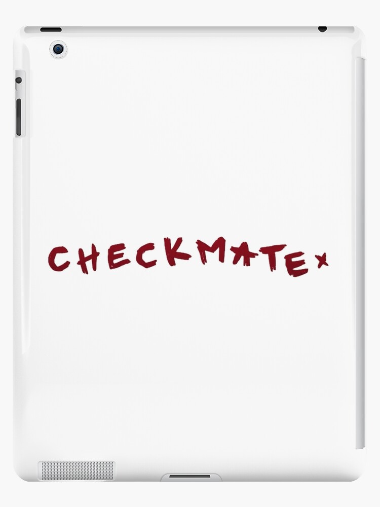 conan gray checkmate text lyrics | iPad Case & Skin