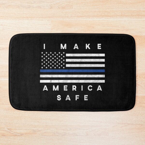 Item preview, I Make America Safe - Thin Blue Line - American Flag designed and sold by MadPanda.