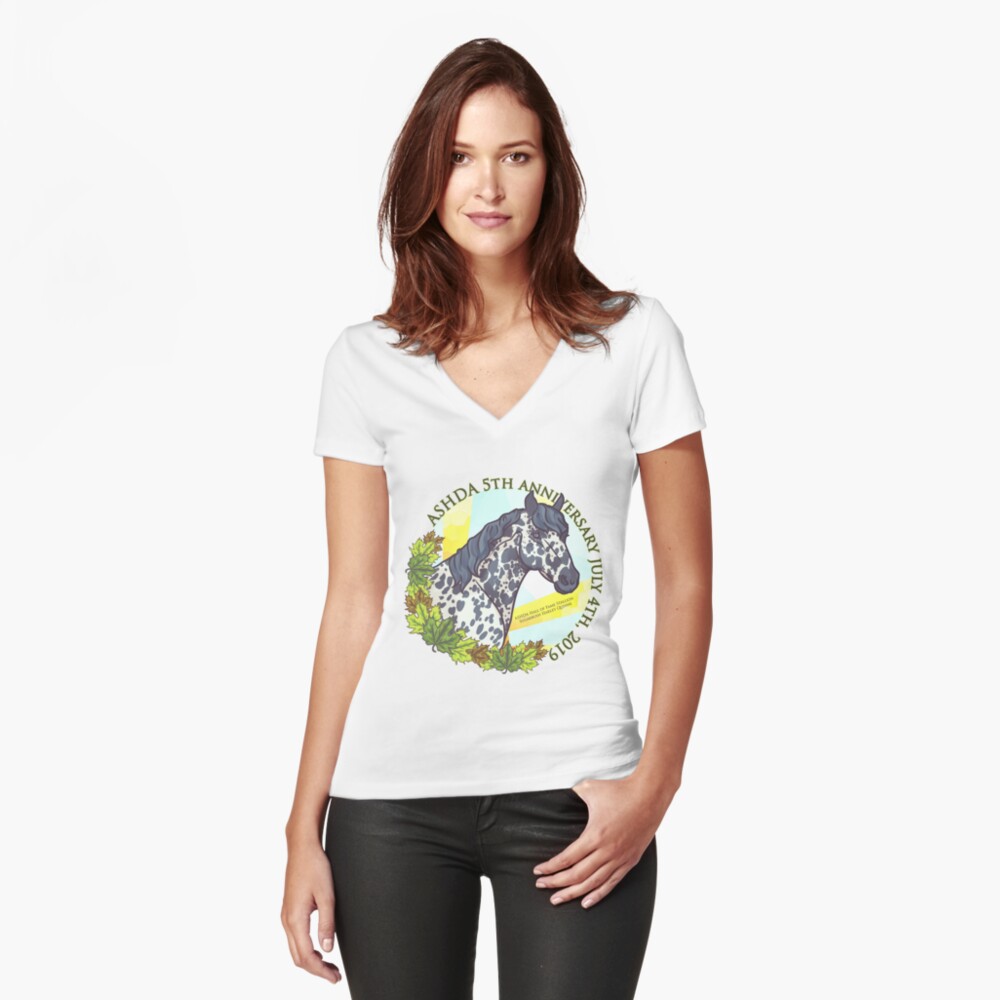 Item preview, Fitted V-Neck T-Shirt designed and sold by ASHDA.