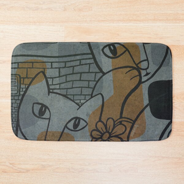 Item preview, The Kitty Conspiracy (orange/blue) designed and sold by John & Wendy.