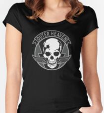 Metal Gear Solid - Outer Heaven (Gray) Women's Fitted Scoop T-Shirt