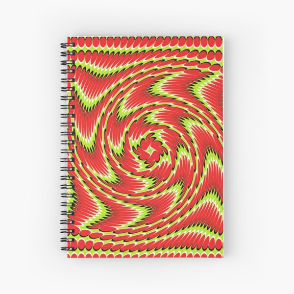 #Design, #abstract, #pattern, #illustration, psychedelic, vortex, modern, art, decoration Spiral Notebook