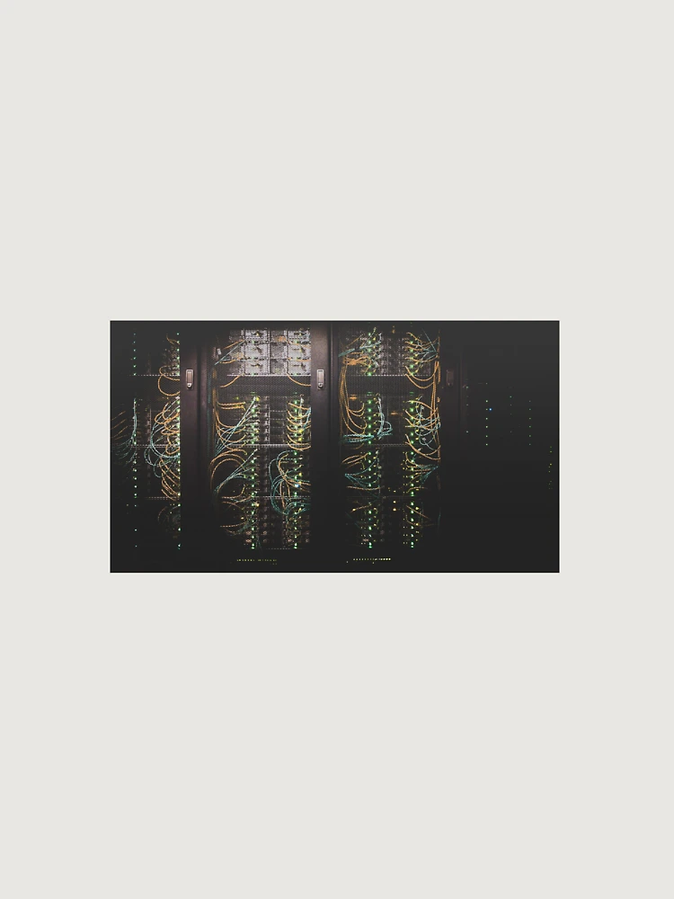 Imagen 6 de 6, Sudadera con capucha oversize prémium con la obra Datacenter Rack, diseñada y vendida por ProAdmin.