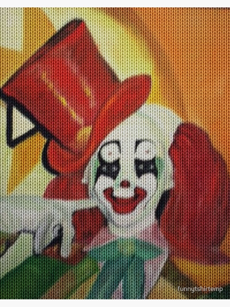 Badge for Sale avec l'œuvre « Clown de carnaval rétro » de l