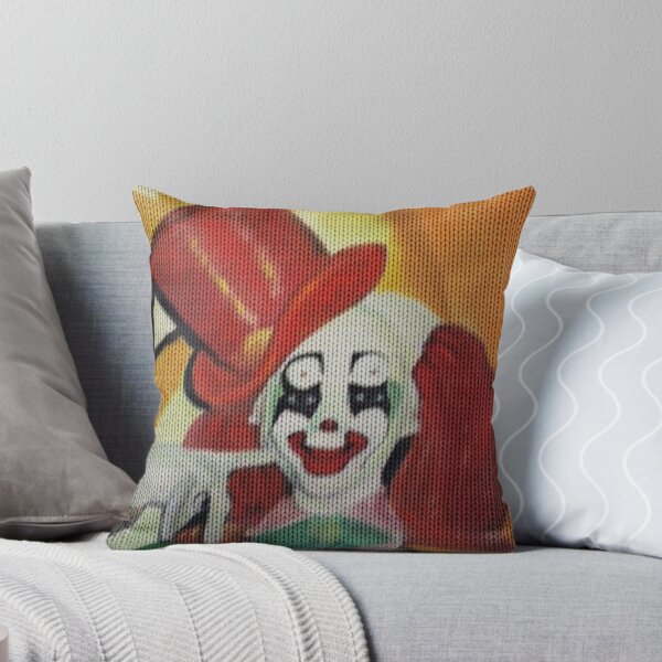 Item preview, Creepy Clown Ugly Sweater style Red Top Hat Circus designed and sold by funnytshirtemp.