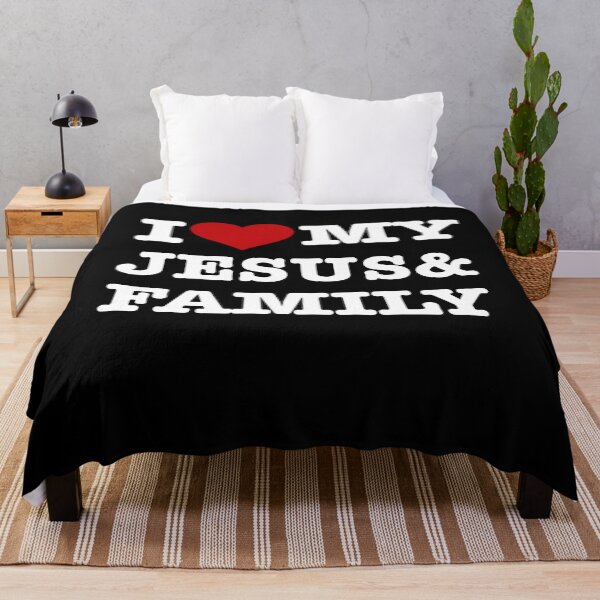 Item preview, I Love Jesus & My Family Christian Faith Religious Tshirt designed and sold by JoDesignLab.