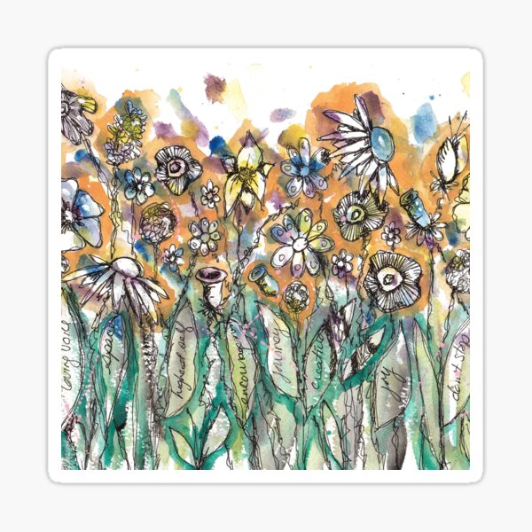 Feel Good Flowers Encouragement Sticker