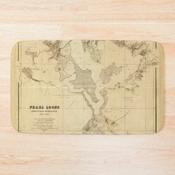 Item preview, Pearl Lochs and Puuloa Entrance, Ewa, Oahu (1873) designed and sold by allhistory.