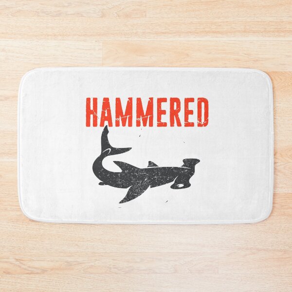 Item preview, Hammered Hammerhead Shark Funny Drinking Shirt grunge distressed designed and sold by funnytshirtemp.