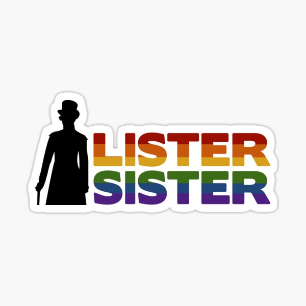 Pride Lister Sister- Anne Lister Silhouette Sticker