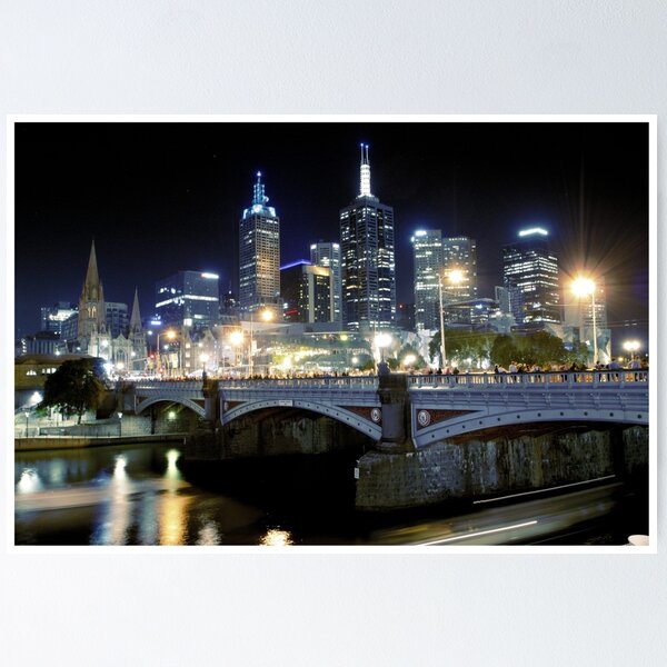 Item preview, Melbourne at night designed and sold by Karl cheeseman.