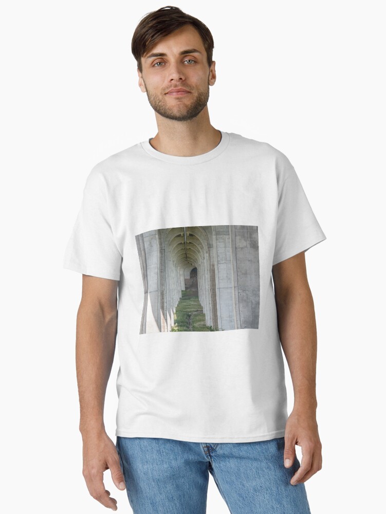Thumbnail 2 of 7, Classic T-Shirt, Following the endless arches. designed and sold by Scooterbob.