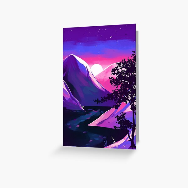 Bisexual Pride Mountain Greeting Card