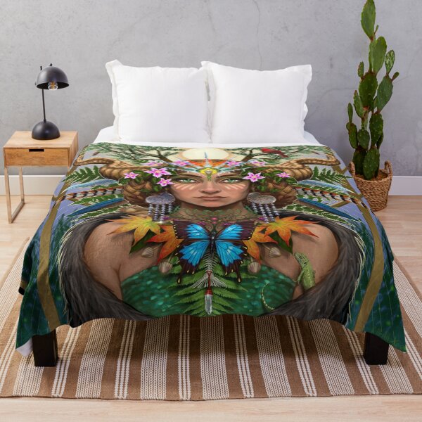 Divine Gaia Throw Blanket