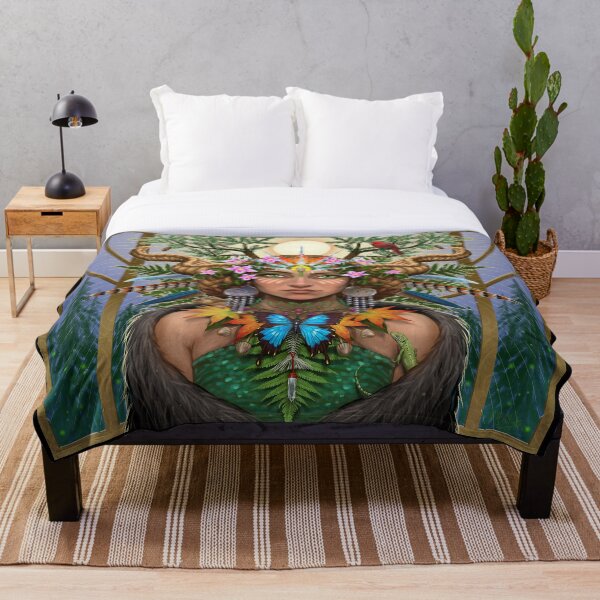 Divine Gaia Throw Blanket