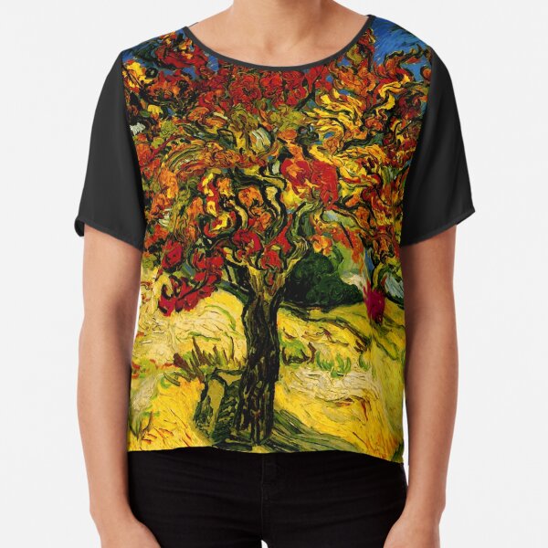 Van Gogh Mulberry Tree Chiffon Top