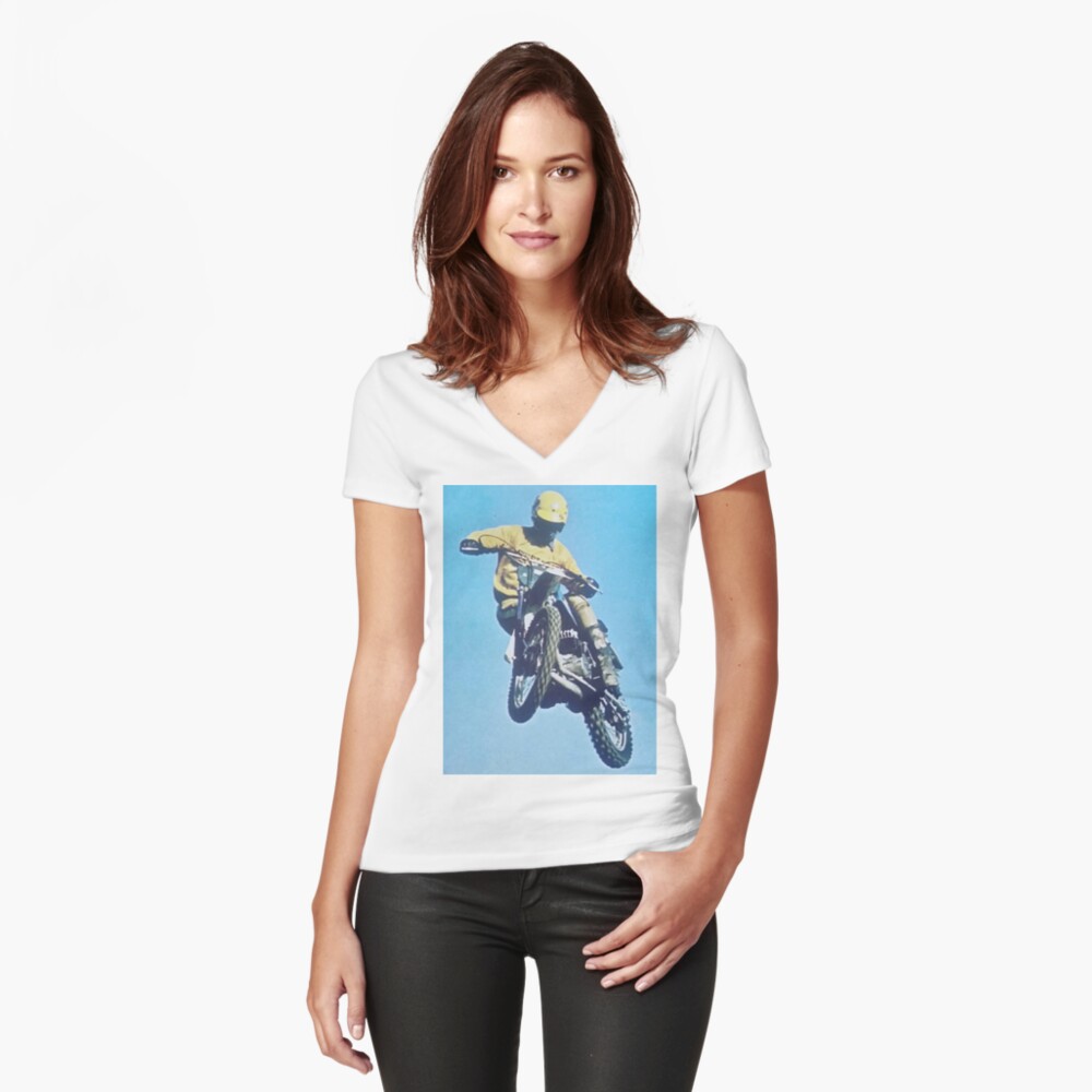 Item preview, Fitted V-Neck T-Shirt designed and sold by tommysnider.