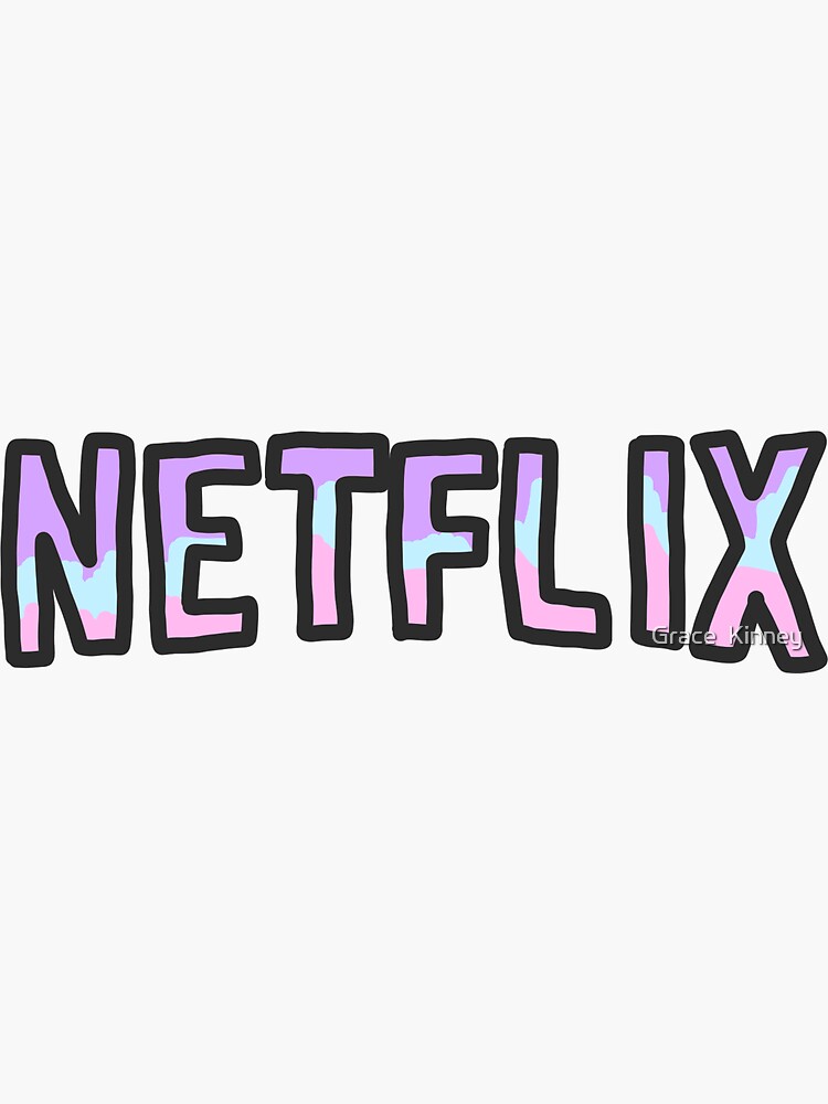 netflix aesthetic logo sticker by gracekinney097 redbubble