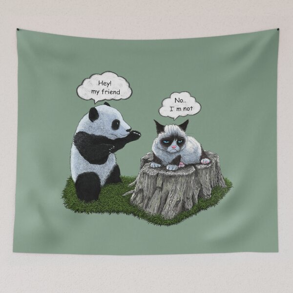 Artikelvorschau, Panda und Katze entworfen und verkauft von tummeow.