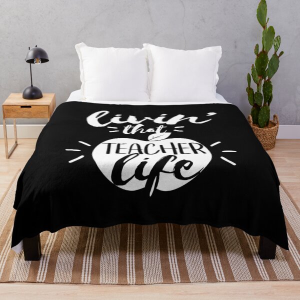 Item preview, Livin' That Teacher Life Educator Appreciation graphic designed and sold by woodsgoodsco.