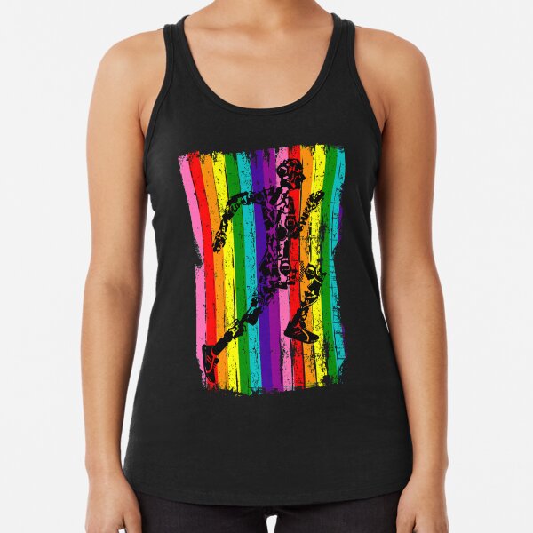 Item preview, LGBT Gay Pride Rainbow Flag Gift - Running Gear Runner Tank Top designed and sold by TeeSaLim.