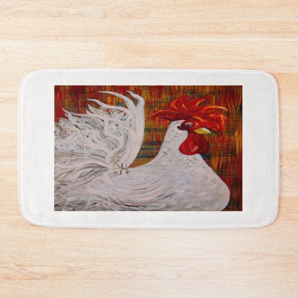 Aperçu de l'œuvre Je sais que je suis belle - White Rooster créée et vendue par EloiseArt.