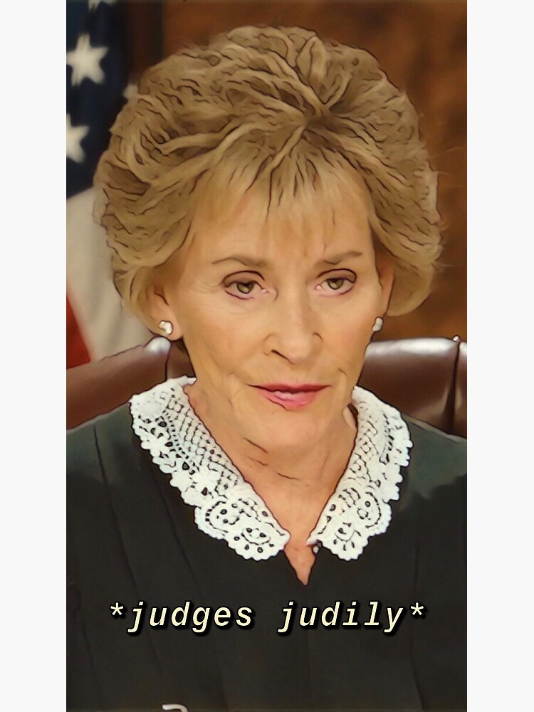 Judge Judy judging you Greeting Card