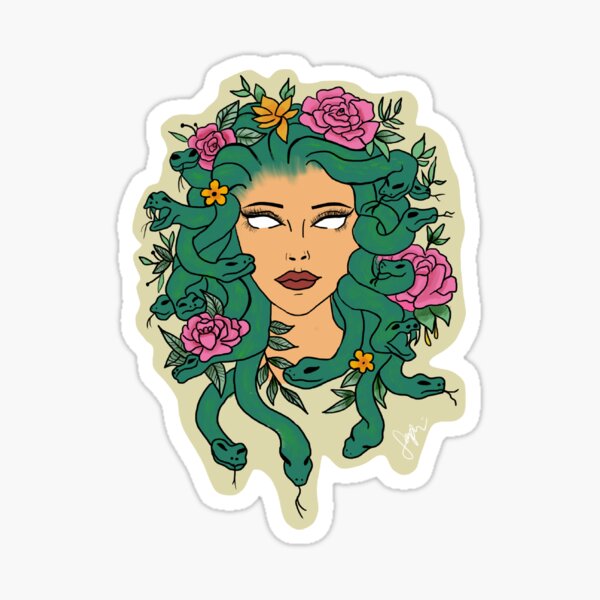 Medusa Greek Mythology Sticker