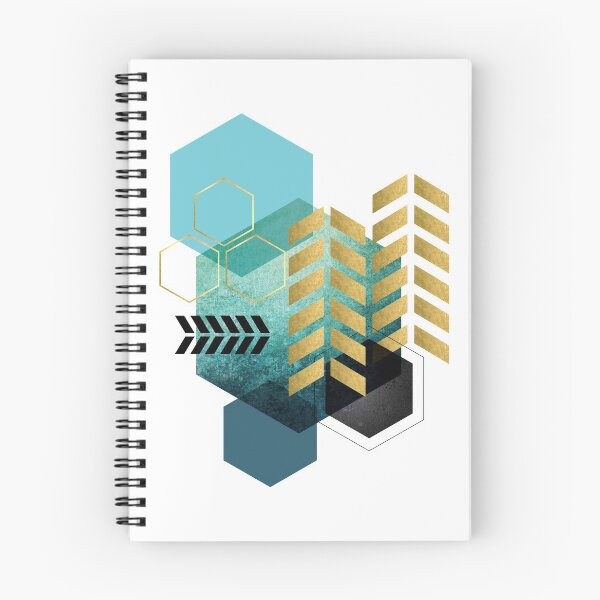 Item preview, Teal and Gold Geo designed and sold by UrbanEpiphany.