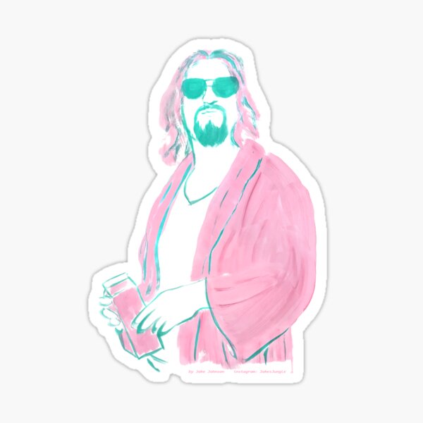 The Dude, El Duderino, His Dudeness, Duder, The Big Lebowski Sticker