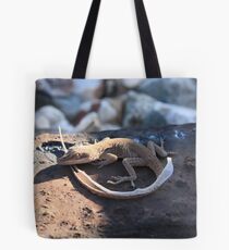 lizard shedding its skin Tote Bag
