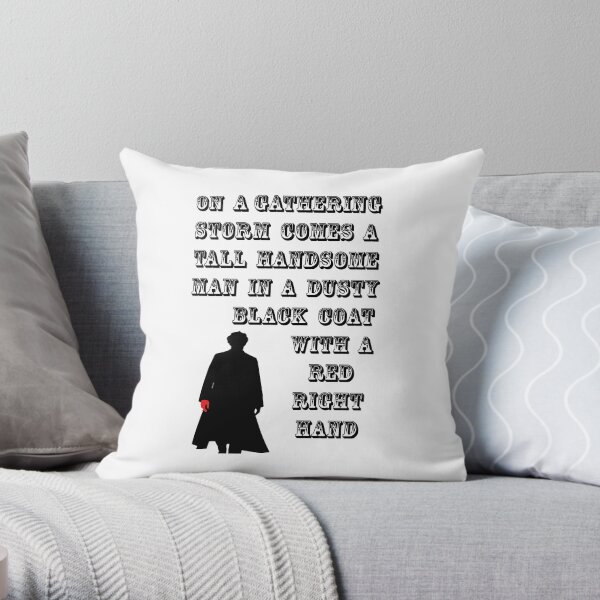 Red right hand Throw Pillow