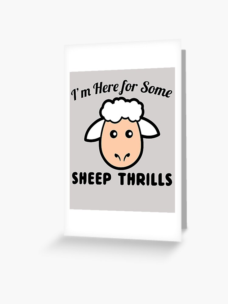 Carte De Vœux Humour Drole De Mouton Par Icecoldone1906 Redbubble