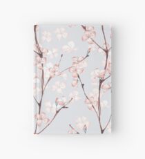 Blossom. Watercolor seamless floral pattern Hardcover Journal