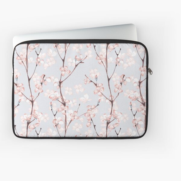 Blossom. Watercolor seamless floral pattern Laptop Sleeve