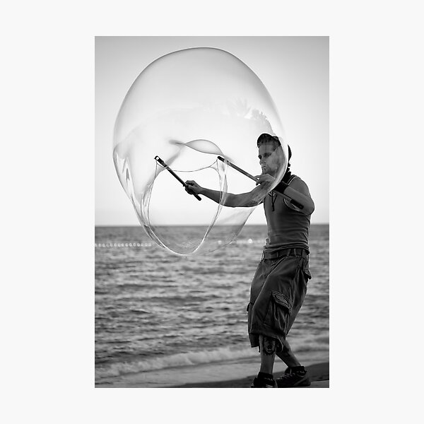 bubbleman Photographic Print