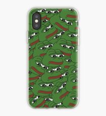 Trauriges Pepe-Muster iPhone-Hülle & Cover