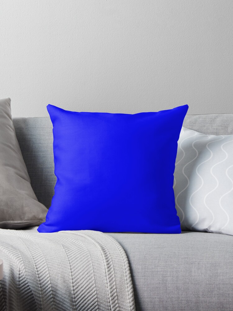 Thumbnail 1 of 4, Pillow, PLAIN SOLID BLUE -100 BLUE SHADES ON OZCUSHIONS ON ALL PRODUCTS designed and sold by ozcushions.