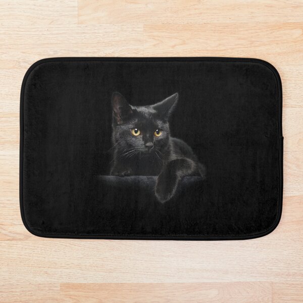 Black Cat Bath Mat
