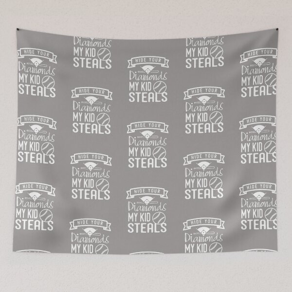 Item preview, Hide Your Diamonds - My Kid Steals - Baseball Mom Shirt designed and sold by bkfdesigns.