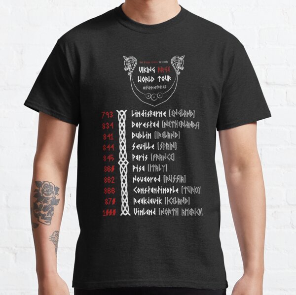 Viking - VIKINGS - THE VIKING WORLD TOUR' Men's T-Shirt