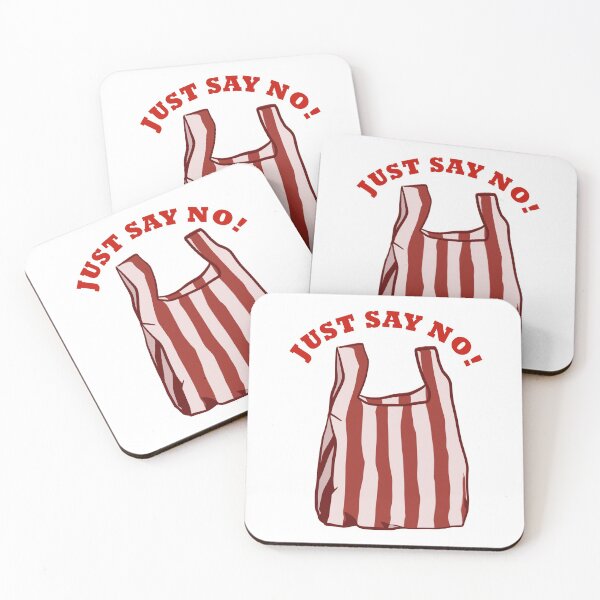 Item preview, NO TO PLASTIC RED Sticker designed and sold by aydapadi.