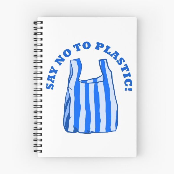 Item preview, NO TO PLASTIC BLUE Sticker designed and sold by aydapadi.