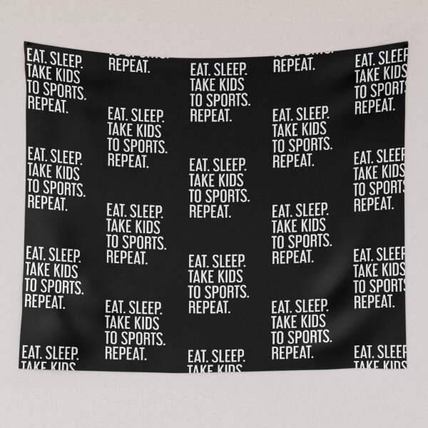 Item preview, Eat. Sleep. Take Kids to Sports. Repeat. - Funny Mom Shirt designed and sold by bkfdesigns.