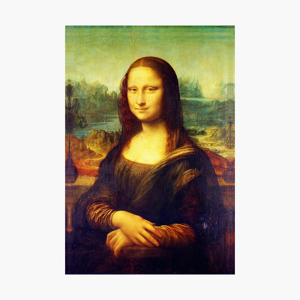 Poster Mona Lisa Par Leonardo Da Vinci Par Boxsmash Redbubble