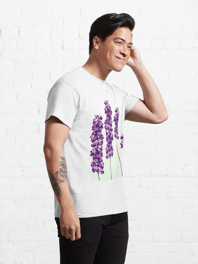 men lavender t shirt